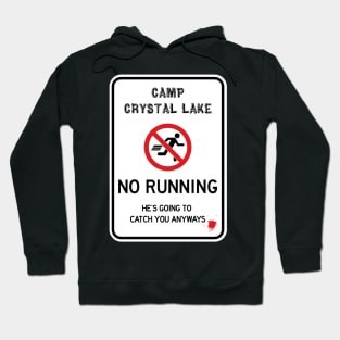 No Running Crystal Lake Hoodie